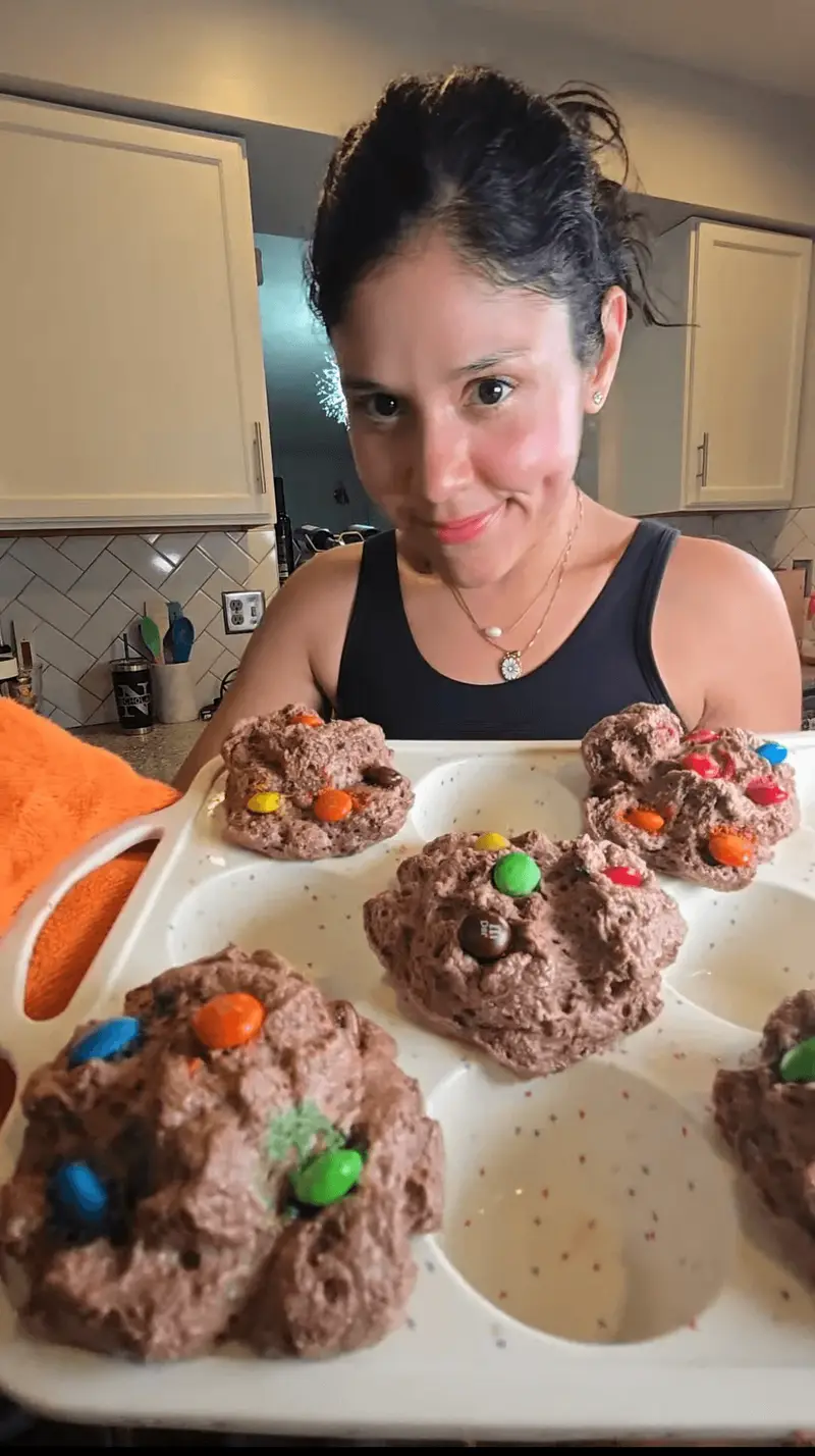 Two-Ingredient Chocolate Protein Cosmic Muffins
